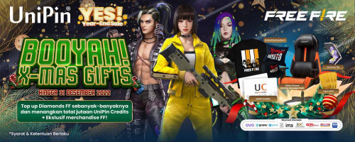 [Year-End Sale] BOOYAH X-MAS GIFTS! Menangkan Total Jutaan UniPin Credits & Kode Item Free Fire Hanya di UniPin!